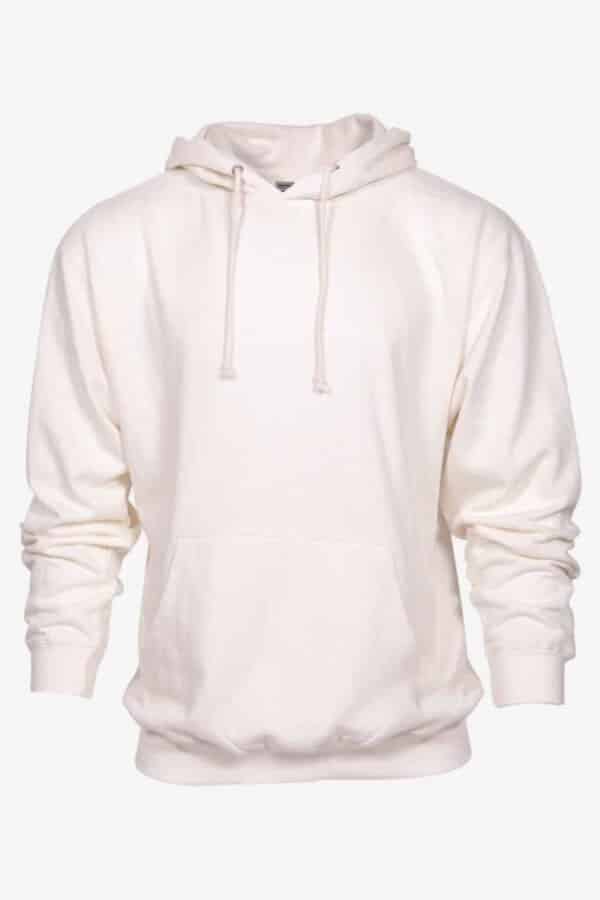 Charcoal heather fleece hoodie pullover by SpectraUSA, midweight fleece with a cozy, casual fit in XS size.