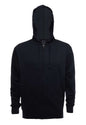 Navy blue SpectraUSA ZIP Hoodie made of French Terry fleece, shown in size XS with front zipper and hood.