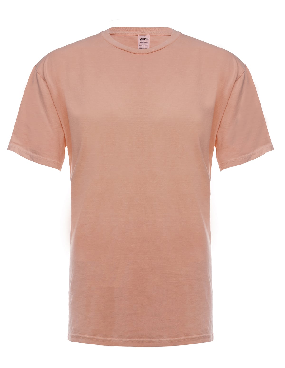 SpectraUSA neon pink garment dye applied to a T-shirt, vibrant color and fabric texture visible in the image.