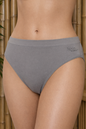 Black women's bamboo and cotton high-leg brief underwear by Spun Bamboo, showcasing soft, comfortable undergarment with a high-cut style.