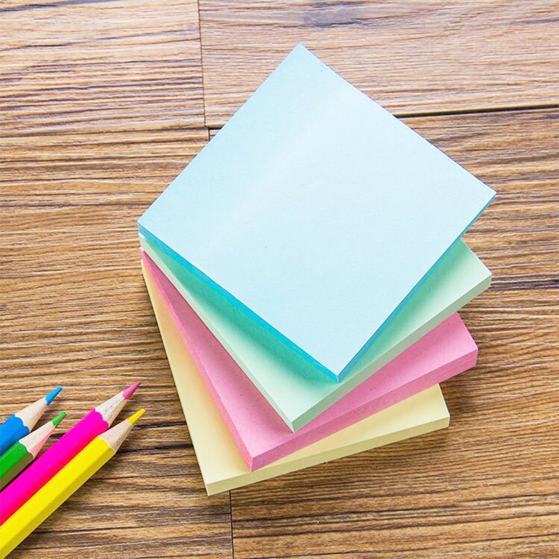 Square Colorful Sticky Notes - Cartoon Printed Office Supplies - BACKUPMYFILESNOW.COM®