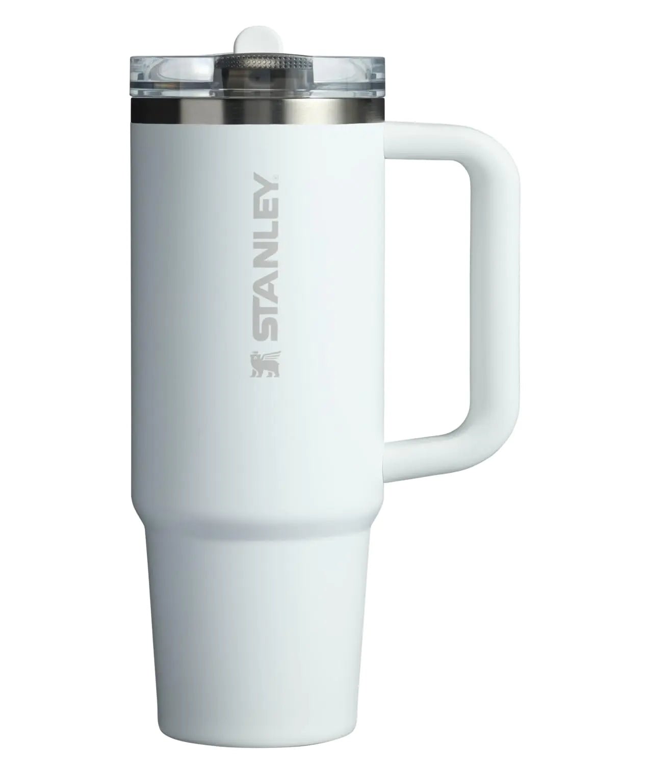 Stanley Quencher ProTour Flip Straw Tumbler with Leakproof Lid 30 oz | Built - In Straw & Handle | Cupholder Compatible for Travel | Insulated Stainless Steel Cup | BPA - Free | Frost Solid - BACKUPMYFILESNOW