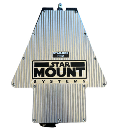 Star-Mount Explorer Pro Bundle for Gen 3 Starlink 12V conversion kit with mounting hardware, designed for secure satellite dish installation.