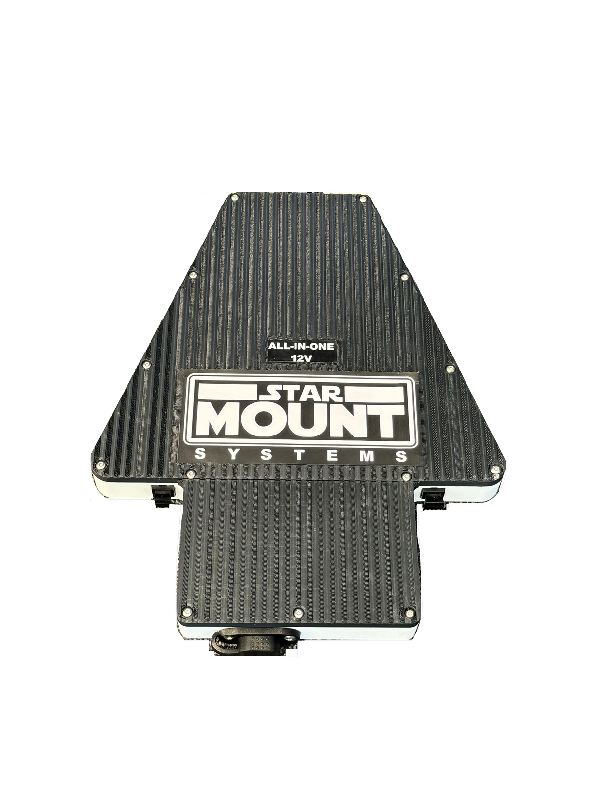 Star-Mount Explorer Pro Bundle for Gen 3 Starlink with 12V conversion by Star Mount Systems, showing the mounted equipment and accessories.