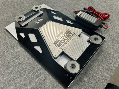 Star Mount Systems Explorer Pro bundle with 12V conversion for Gen 3 Starlink, featuring mounting components and cables.