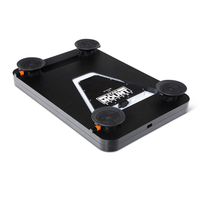 Star-Mount Voyager Bundle for Gen 3 Starlink with 12V conversion, black color, including mounting components and cables.