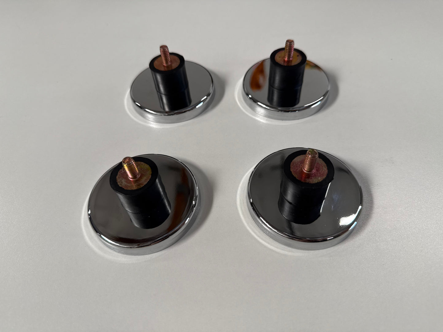 Set of four flexible magnetic feet accessories for flat mounts by Star Mount Systems, designed for secure attachment.