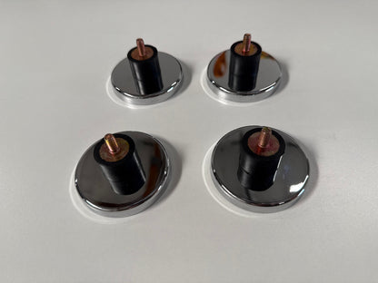 Set of four flexible magnetic feet accessories for flat mounts by Star Mount Systems, designed for secure attachment.
