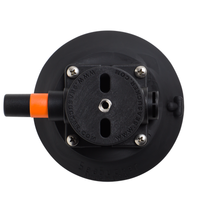 Set of four vacuum suction feet for flat mounts by Star Mount Systems, used for secure attachment to smooth surfaces.