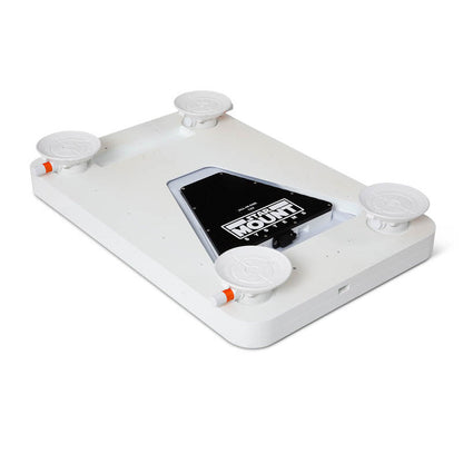 Set of four Star Mount Systems suction feet for flat mount vacuum installation, shown on a white surface.