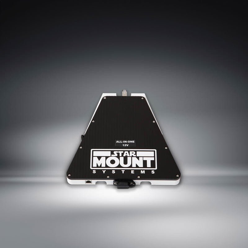 Star-Box 12V DC conversion for Starlink Gen 3 satellite dish by Star Mount Systems, without mount, shown in image.