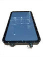 Black Star Mount Systems all-in-one 12V flat mount for Gen 2 Starlink, shown with clear lid and mounting hardware.