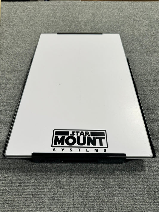 Black Star Mount Explorer mount for Gen 3 Starlink by Star Mount Systems, designed for secure satellite dish installation.