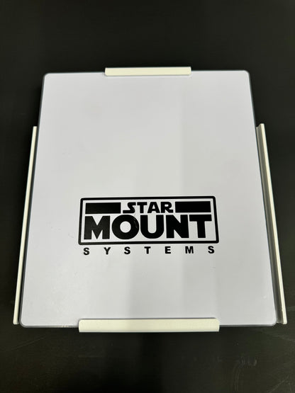 Black Star-Mount MINI Explorer mount for versatile camera and accessory attachment by Star Mount Systems.