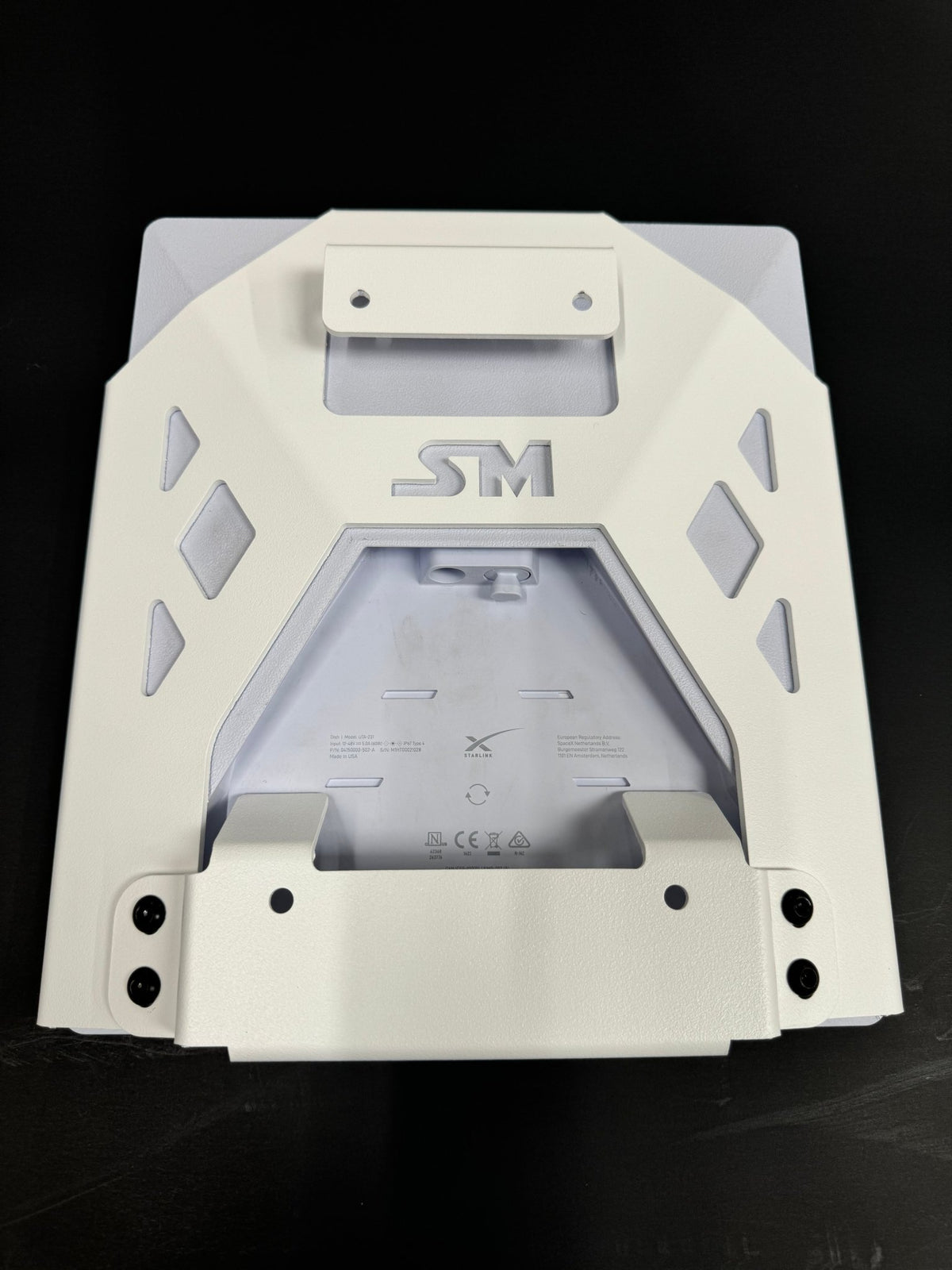 Black Star-Mount MINI Explorer Mount from Star Mount Systems, designed for secure attachment of gear and accessories.