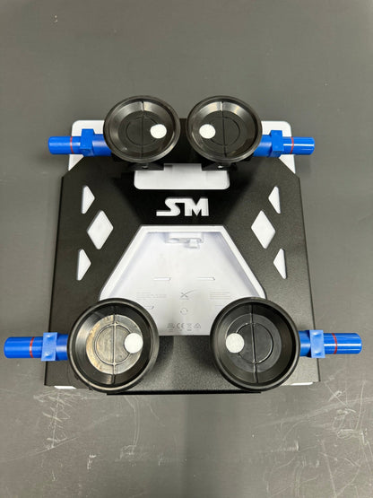 Black Star-Mount MINI Explorer mount by Star Mount Systems, designed for secure attachment of devices or accessories.