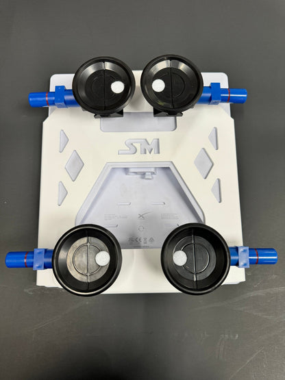 Black Star-Mount MINI Explorer Mount by Star Mount Systems for secure attachment of gear to various surfaces.