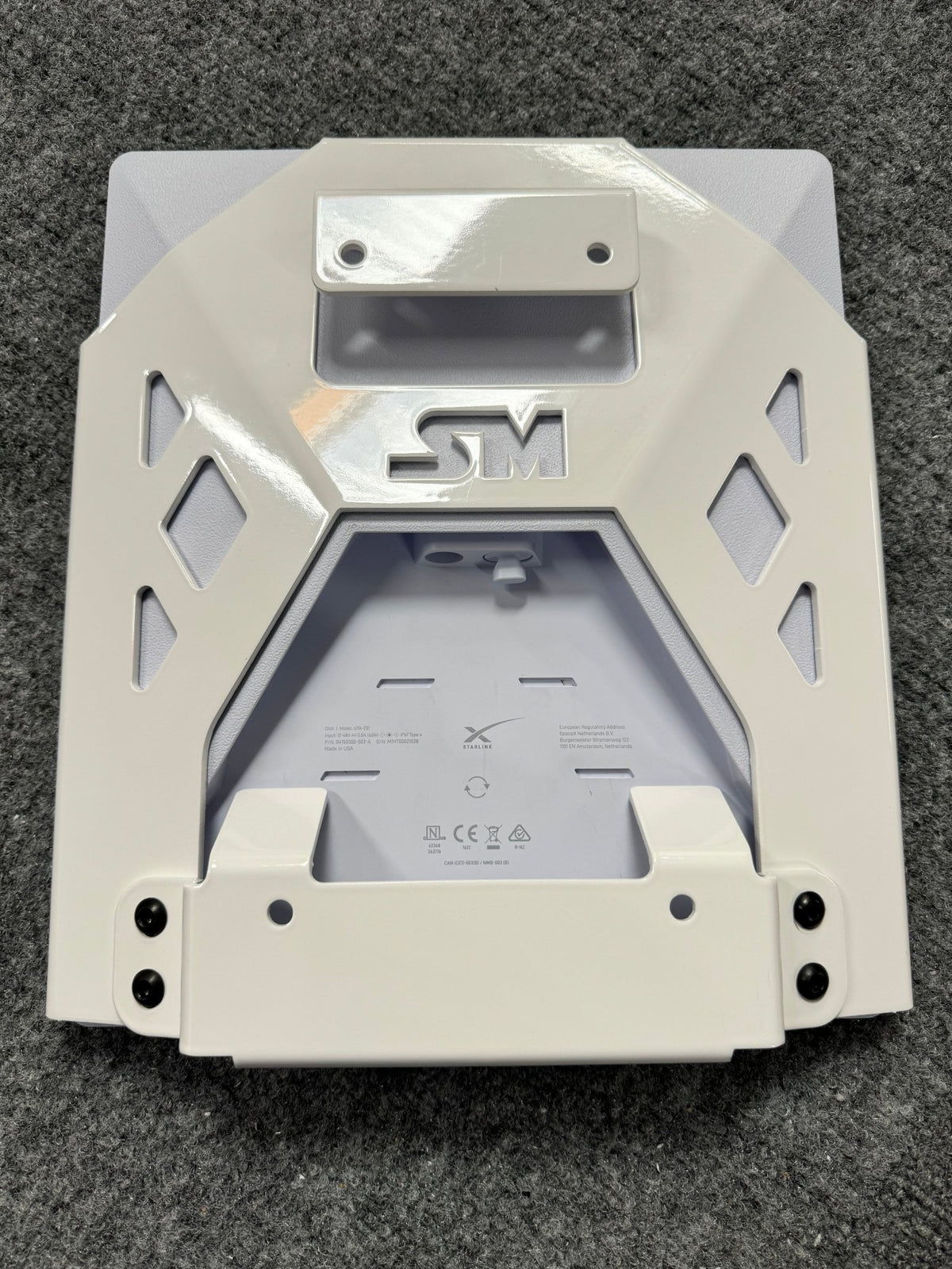 Black Star-Mount MINI Explorer Mount by Star Mount Systems, compact mount for versatile device attachment.