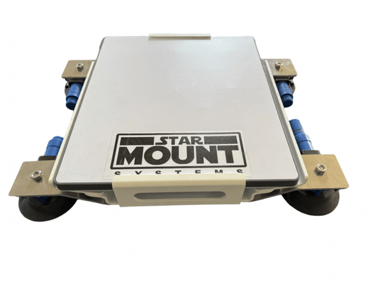 Black Star Mount Systems MINI Explorer PRO mount, compact mount for cameras or devices, shown in a close-up view.