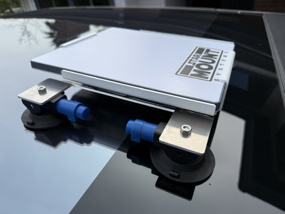 Black Star-Mount MINI Explorer PRO mount by Star Mount Systems, designed for secure attachment of equipment.