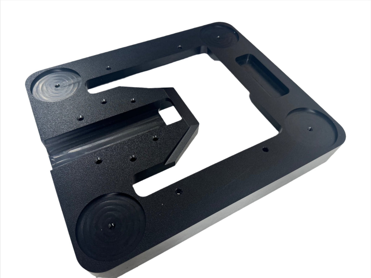 Black Star Mount Systems Star-Mount MINI Voyager mount for secure equipment attachment, shown in close-up view.