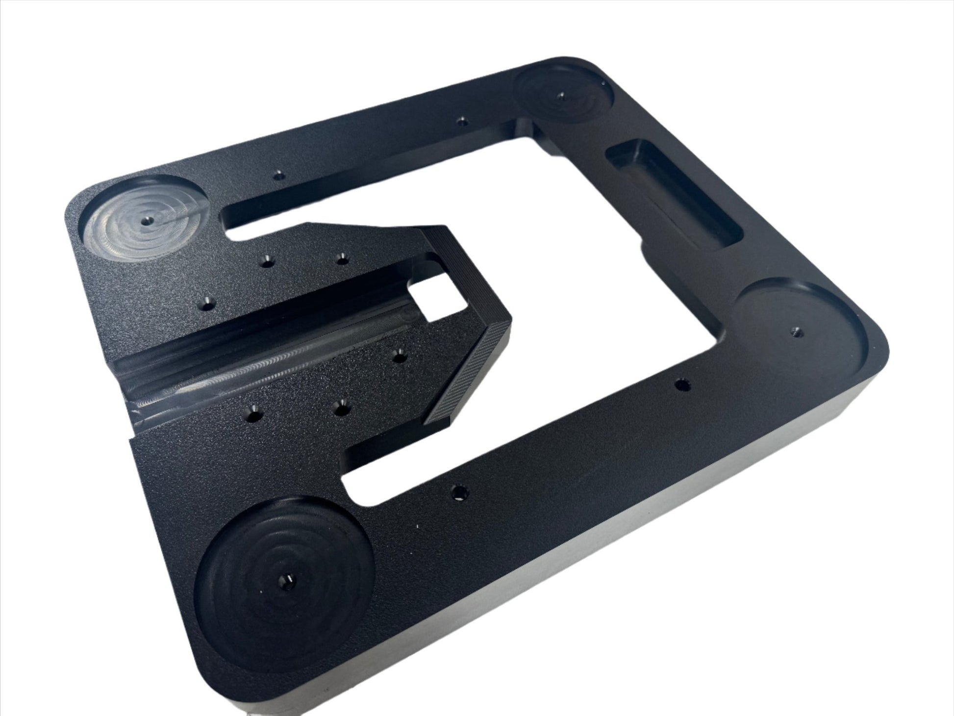 Black Star Mount Systems Star-Mount MINI Voyager mount for secure equipment attachment, shown in close-up view.