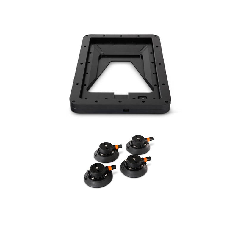 Black Star-Mount Voyager mount for Gen 3 Starlink satellite dish, designed by Star Mount Systems for secure installation.