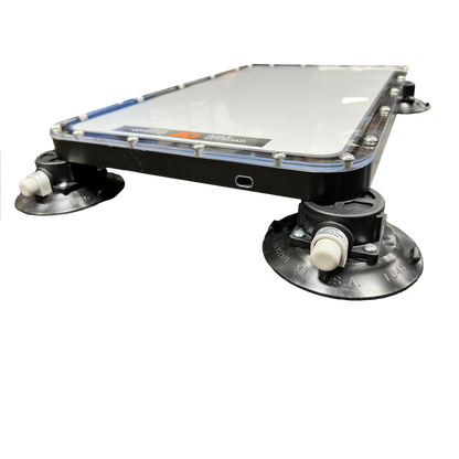 Flat mount low profile for Starlink Dishy by Star Mount Systems, showing a sleek, compact mounting bracket for satellite dishes.