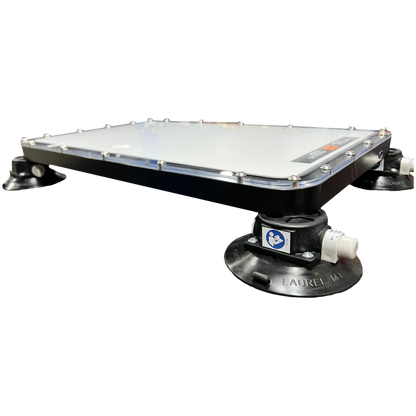Flat mount low profile bracket for Starlink Dishy by Star Mount Systems, designed for secure outdoor satellite dish installation.