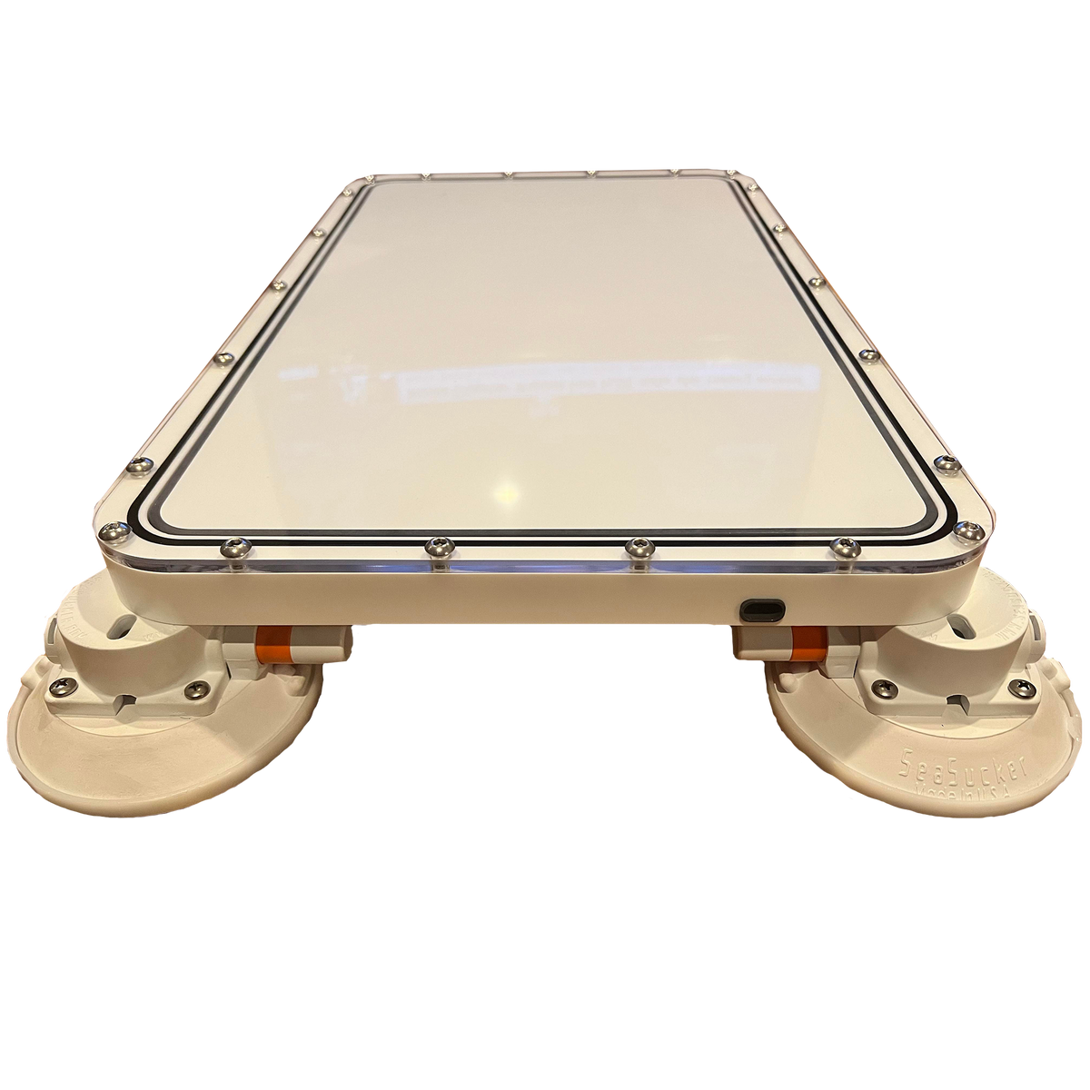 Flat mount low profile for Starlink Dishy by Star Mount Systems, showing a sleek, compact mount system for satellite dishes.