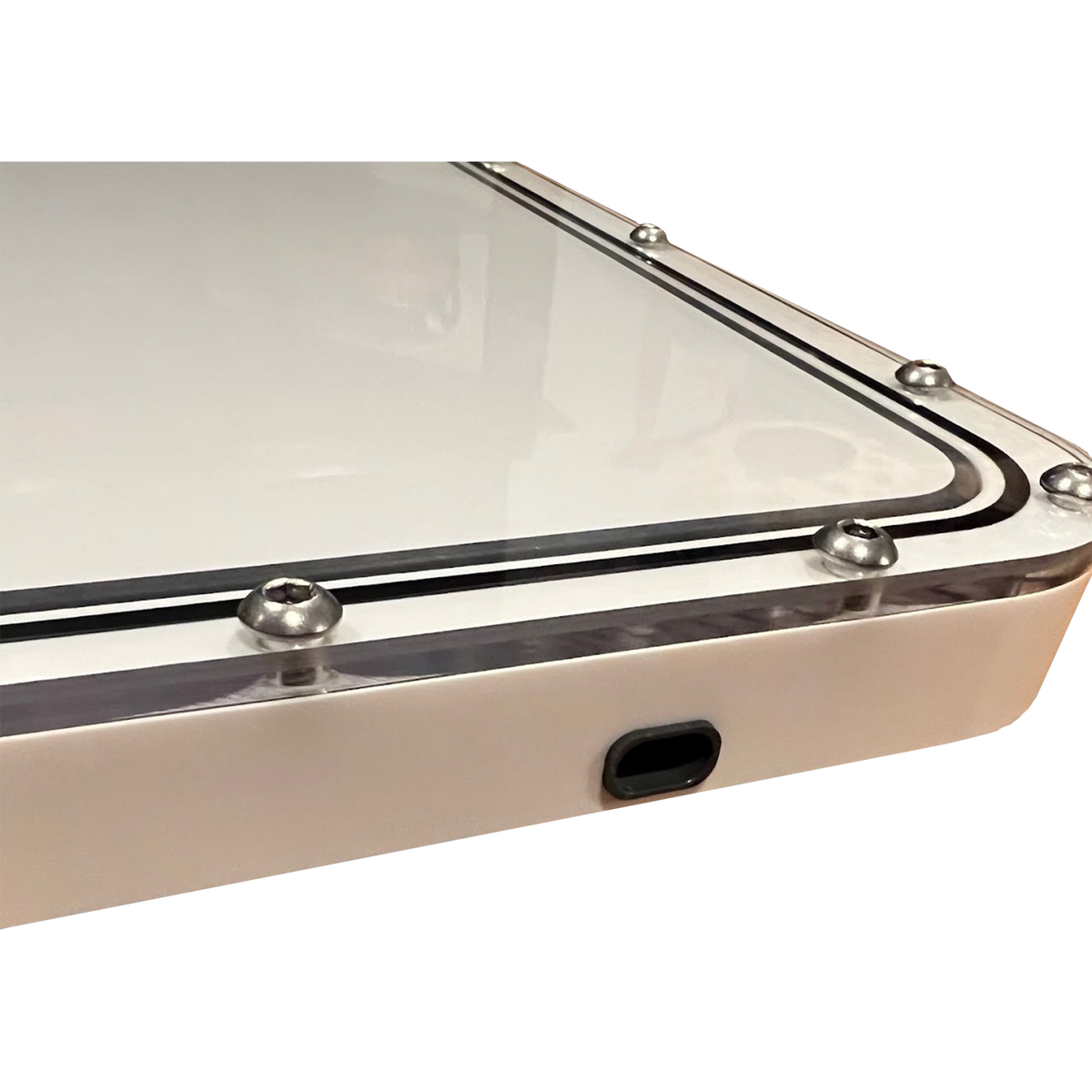 Star Mount Systems flat mount low profile for Starlink Dishy satellite dish, showing sleek, stable mounting solution.