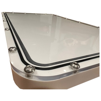 Star Mount Systems flat mount low profile for Starlink Dishy satellite dish, showing a sleek mounting bracket for outdoor installation.