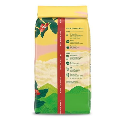 Starbucks Ground Coffee, Medium Light Roast Coffee, Mountain Blend, 100% Arabica, Limited Edition, 1 Bag (10 Oz) - BACKUPMYFILESNOW.COM®