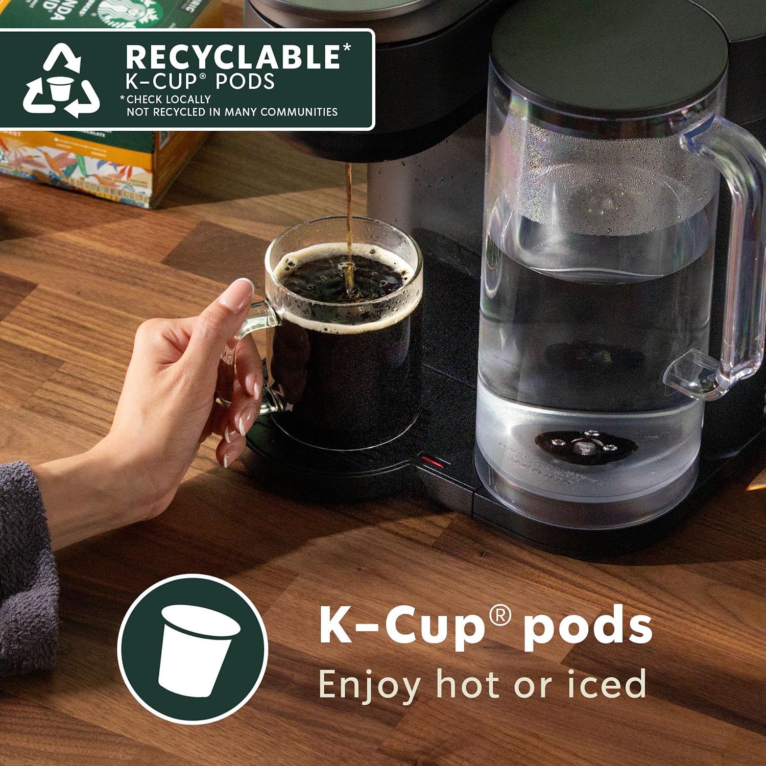 Starbucks K - Cup Coffee Pods, Medium Roast Hot or Iced Coffee, Decaf House Blend, 40 Keurig Pods - BACKUPMYFILESNOW