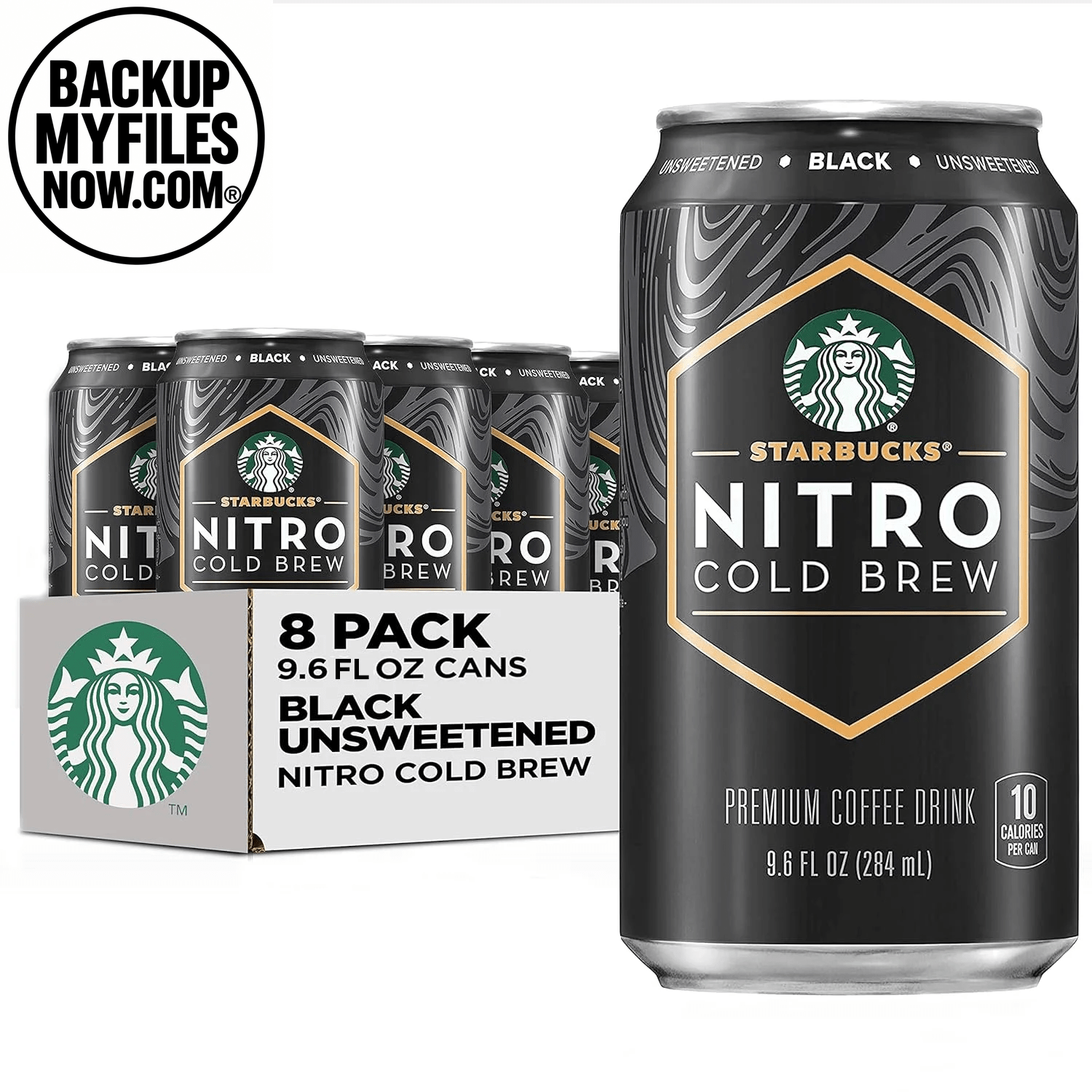 Starbucks Nitro Cold Brew Vanilla Premium Iced Coffee Drink, 9.6 Fl Oz, 8 Pack Cans - BACKUPMYFILESNOW.COM®