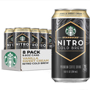 Starbucks Nitro Cold Brew Vanilla Premium Iced Coffee Drink, 9.6 Fl Oz, 8 Pack Cans - BACKUPMYFILESNOW.COM®