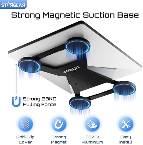 Starlink Mini Mount by STARGEAR with adjustable design, 200lbs magnetic base, lockable aluminum alloy for RV, car, boat, or truck.