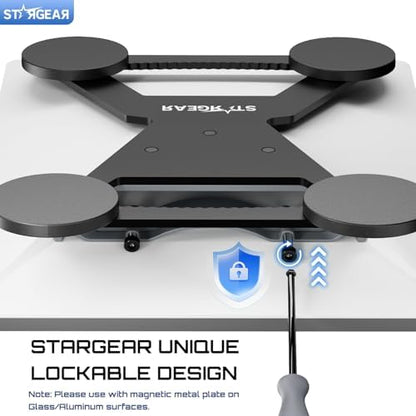 Starlink Mini Mount by STARGEAR with adjustable magnetic base and heavy-duty 200lb magnet for RV, car, boat, and truck aluminum alloy.
