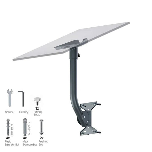 Starlink Gen 3 Accessories Pole Adapter Heavy Duty Outdoor Adjustable Bracket Stand Wall/Roof Stand Mounting Kit - BACKUPMYFILESNOW.COM®