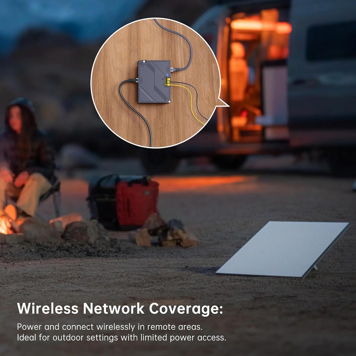 Starlink Gen 3 PoE Injector 200W 5-in-1 power adapter with USB-C port for reliable internet connectivity by Tesery.