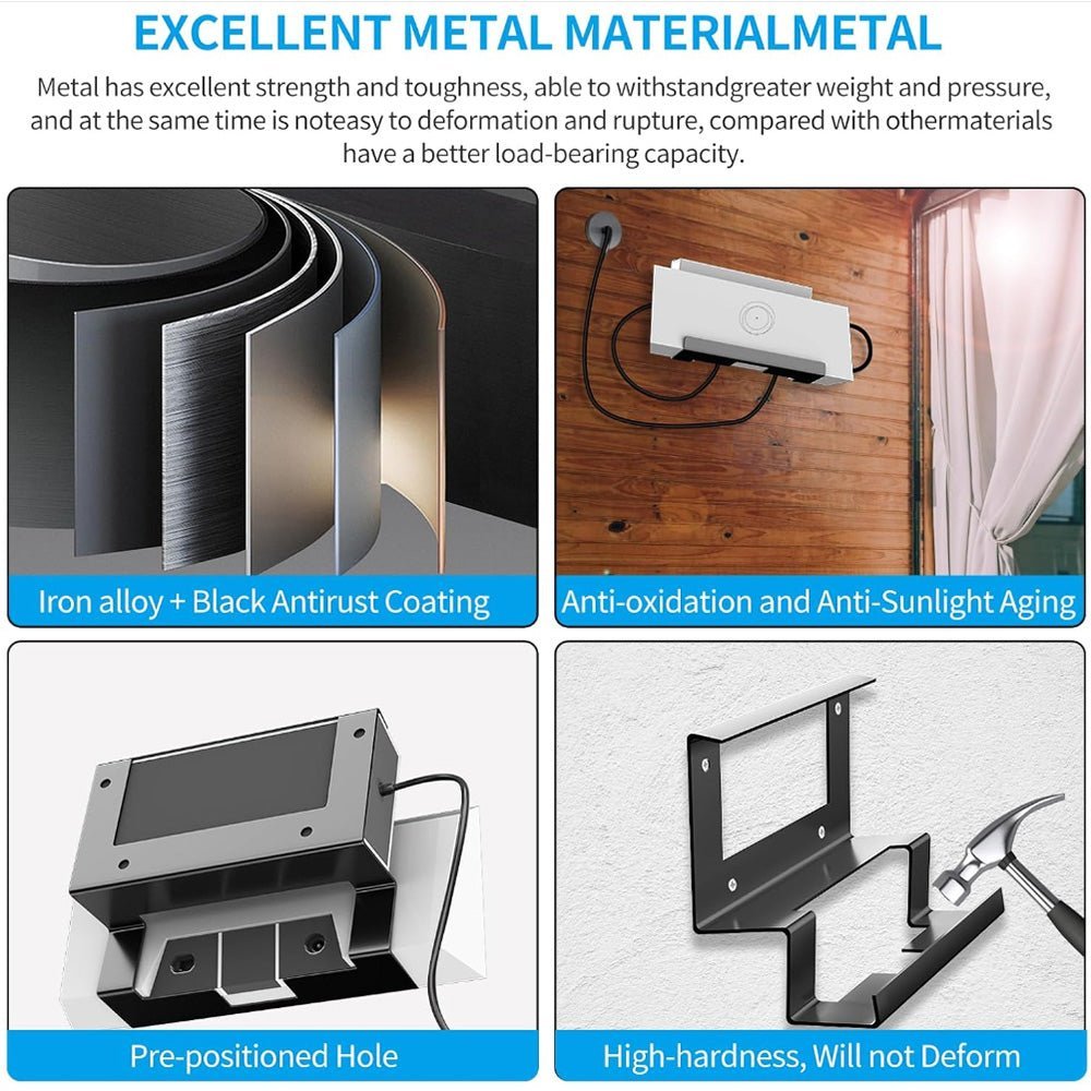 Starlink Gen 3 Router Mount | All-in-One Metal Wall Mount Kit - BACKUPMYFILESNOW.COM®
