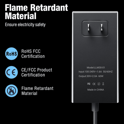 Starlink Mini AC Power Supply | 60W AC to DC Adapter - BACKUPMYFILESNOW.COM®