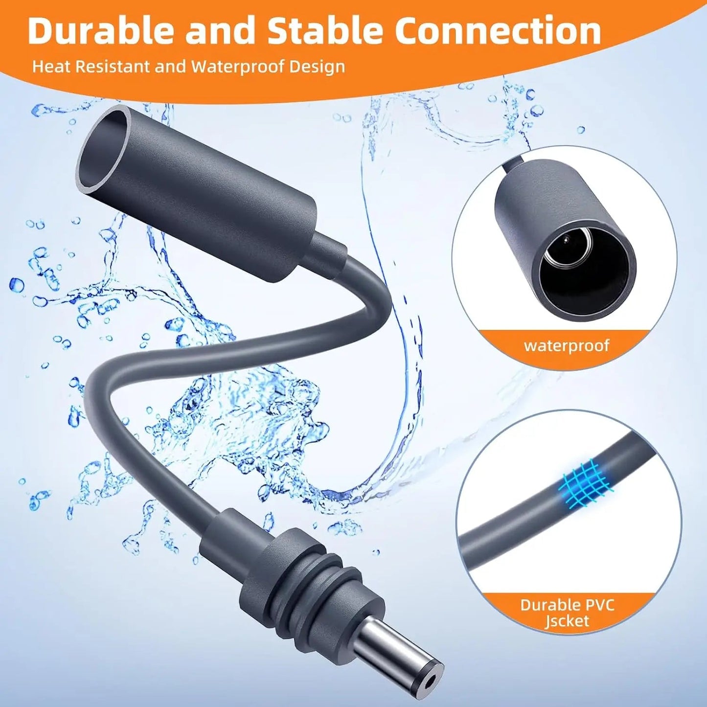 Starlink Mini DC Female to Male Adapter Cable Waterproof Power Connector Extension Cord - BACKUPMYFILESNOW.COM®