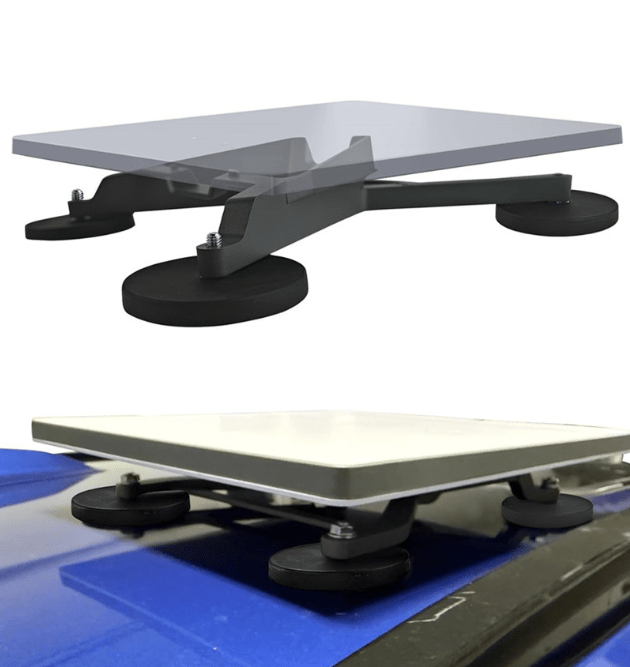 Starlink Mini Magnetic Roof Mount for RV and Van with quick-release, designed for secure satellite dish installation.