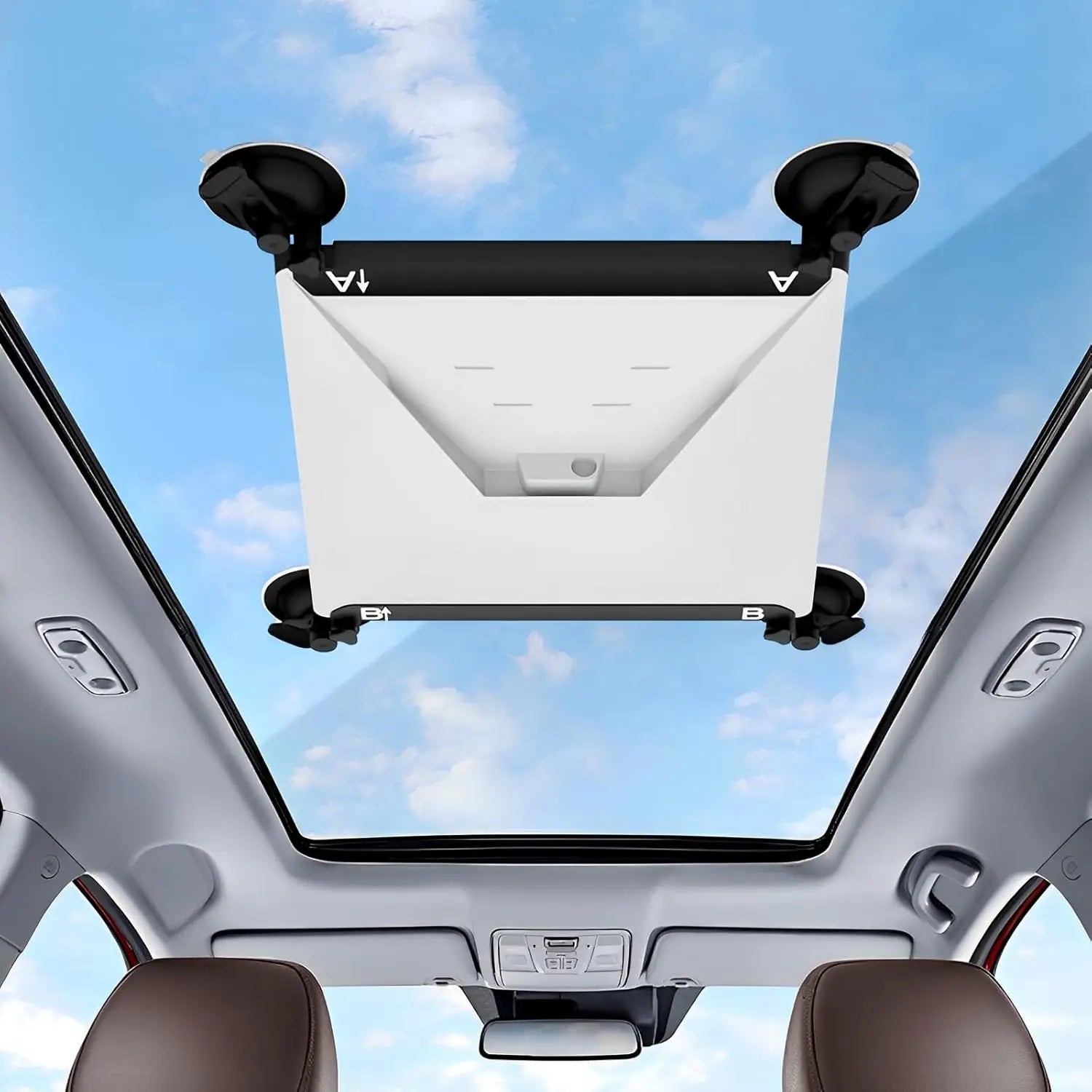 Starlink Mini Suction Cup Mount, 4-Carrier Car Window/Roof Mount Bracket for Starlink Mini Satellite Dish - BACKUPMYFILESNOW.COM®