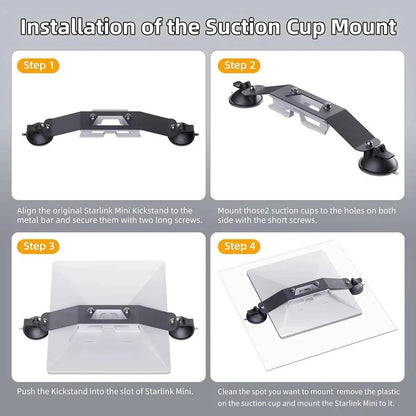Starlink Mini Suction Cup Mount | Car Window & Sunroof Mount - BACKUPMYFILESNOW.COM®