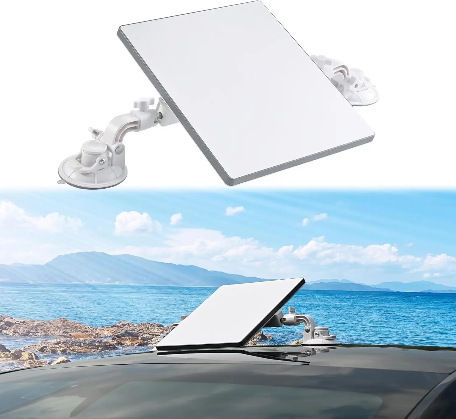 Starlink V2 Suction Cup Mount 360° Adjustable Window Roof Mounting Bracket for Car RV Van Outdoor Use - BACKUPMYFILESNOW.COM®