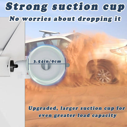 Starlink V2 Suction Cup Mount 360° Adjustable Window Roof Mounting Bracket for Car RV Van Outdoor Use - BACKUPMYFILESNOW.COM®