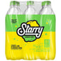 Starry Lemon Lime soda bottle, 20 Fl Oz, with bright yellow and green label, showcasing refreshing lemon-lime flavor branding.