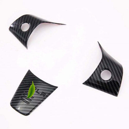 Tesla Model 3 and Y steering wheel cover patch, designed for 2017-2025, with textured material for improved grip and style.